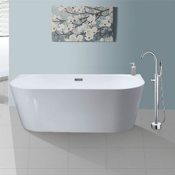 Freestanding acrylic bathtub